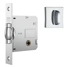 Fechadura Pivotante Rolete Banheiro 1025 Quadrada Inox Stam Foto mini 1