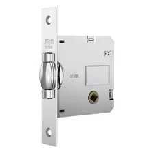 Fechadura Pivotante Rolete Banheiro 1025 Quadrada Inox Stam Foto mini 4