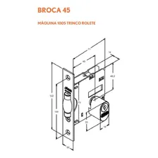 Fechadura Pivotante Roseta Inox Escovado 1005 Stam Foto mini 4