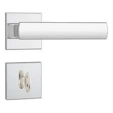 Fechadura Porta Banheiro Stam 823/35 Roseta Quadrada Cromada Cor Cromado Foto  mini 1