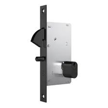 Fechadura Porta Correr Bico Papagaio Stam 950 Preto Quadrada Foto mini 2