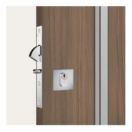 Fechadura Porta Correr Soprano Interna Cromado Bico Papagaio Foto 1