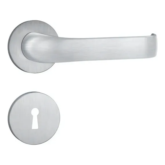 Fechadura Porta Interna 813/37 Escovado Roseta Aço Inox Stam Foto 1