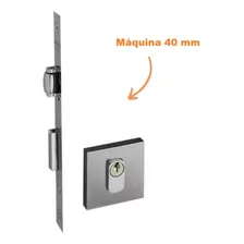 Fechadura Porta Pivotante Rolete Quad 453-40r Escovado Pado Foto mini 4