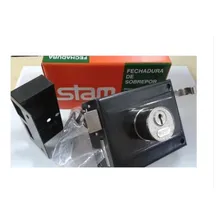 Fechadura Portão De Sobrepor Externa 701/100 Stam Inox Foto mini 4