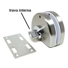 Fechadura Pressão Vidro/alvenaria Porta Correr Temperado Foto mini 3