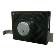 Fechadura Preta 100mm De Sobrepor Para Portão F1500 Aliança Cor Preto Foto mini 4