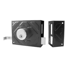 Fechadura Preta 100mm De Sobrepor Para Portão F1500 Aliança Cor Preto Foto mini 1