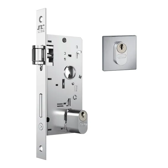 Fechadura Rolete Pivotante 803 Rq1 Aço Inox Escovado Stam Foto 1