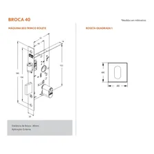 Fechadura Rolete Pivotante 803 Rq1 Aço Inox Escovado Stam Foto mini 2
