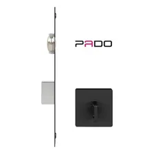 Fechadura Rolete Porta Banheiro Wc Pivotante Pado Preta Foto mini 2