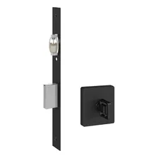 Fechadura Rolete Porta Banheiro Wc Pivotante Pado Preta Foto mini 1