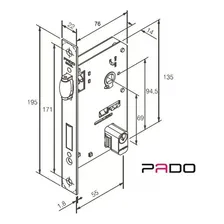 Fechadura Rolete Porta Banheiro Wc Pivotante Pado Preta Foto mini 3
