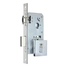 Fechadura Rolete Porta Pivotante Cromada Pado Cilindro 90mm Foto mini 4
