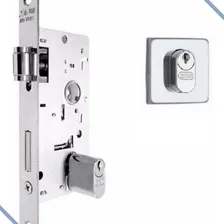 Fechadura Rolete Porta Pivotante - Stam Cromada Cor Quadrada Polida Foto mini 1