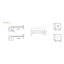 Fechadura Roseta Quadrada 813/35 Rq1 Inox Interna Stam Foto mini 3