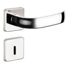 Fechadura Roseta Quadrada Cromada Icaro Soprano Interna Foto mini 1