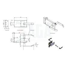 Fechadura S/chave Para Porta Corta Fogo EmergĂȘncia Foto mini 4
