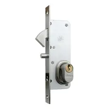 Fechadura Serralheiro Porta De Correr Cromada F1300 Aliança Foto mini 1