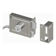 Fechadura Sobrepor Haga - 0335 Abnt - Inox Cor Cromado Foto  mini 1