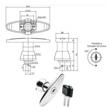 Fechadura Soprano Para Arquivo De Aço Maçaneta Foto mini 2