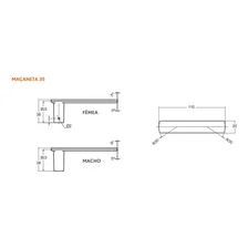 Fechadura Stam 1620/35 Inox Cromada Banheiro Wc Máquina 55mm Foto mini 4