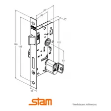 Fechadura Stam 1801/21 Externa Oxidada Alavanca 35086 Foto mini 3