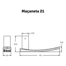Fechadura Stam 1801/21 Externa Oxidada Alavanca 35086 Foto mini 4