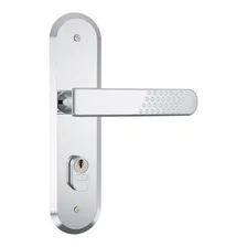 Fechadura Stam 1801/21 Inox Cromada Externa Cilindro Foto mini 1