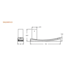 Fechadura Stam 1801/21 Inox Cromada Externa Cilindro Foto mini 4