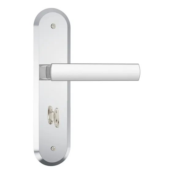 Fechadura Stam 1820/35 Espelho Inox Cromada Banheiro Wc 40mm Foto 1
