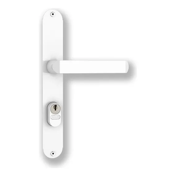 Fechadura Stam 21mm Ext 603/07 Cilindro Buzios 90mm Branco Foto 1