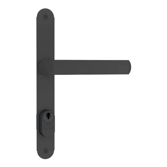 Fechadura Stam Estreita Perfil Metal 401/07 11mm Preto Fosco Foto 1