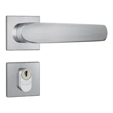 Fechadura Stam Inox Escovado 803/09 Externa Roseta Quadrada Foto mini 1