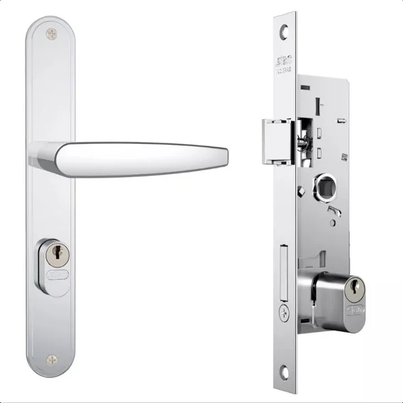 Fechadura Stam Perfil Estreita Porta 601-602/03 - 36 Mm Inox Foto 1