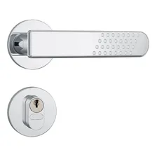 Fechadura Stam Roseta Redonda Cromada 803/21 Inox Externa Foto mini 1