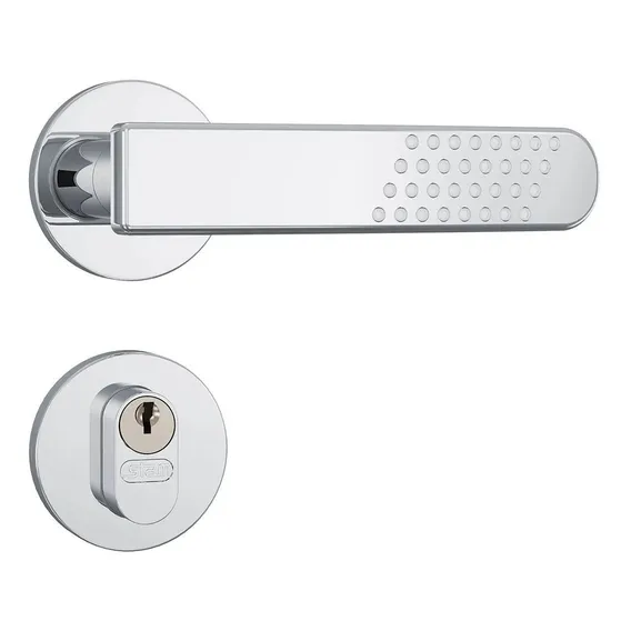 Fechadura Stam Roseta Redonda Cromada 803/21 Inox Externa Foto 1