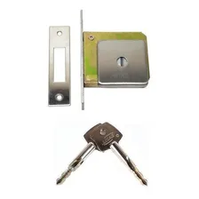 Fechadura Trava Segurança Tetra Chave Escovada Imab 2300 Qda Foto  mini 1
