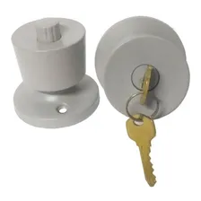 Fechadura Tubular 90mm Cinza Vouga Foto mini 1