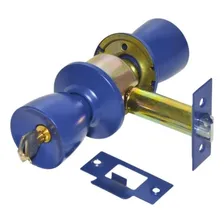 Fechadura Tubular Divis贸ria Azul 90mm - Lockwell Foto mini 4