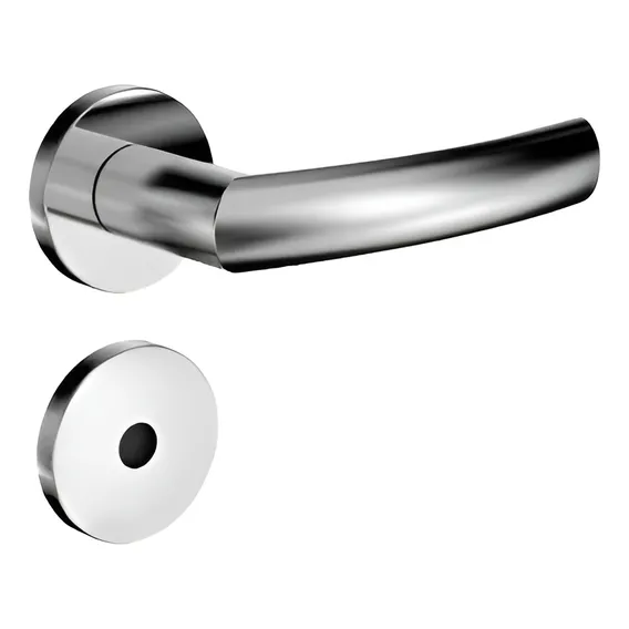 Fechadura Wc Jurere Roseta Inox Soprano Foto 1