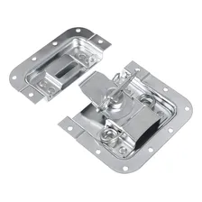 Fecho Borboleta Grande Para Case Com Porta Cadeado Cromado Foto mini 3