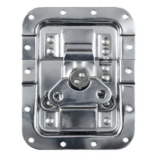 Fecho Borboleta Grande Para Case Com Porta Cadeado Cromado Foto mini 1