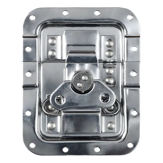 Fecho Borboleta Grande Para Case Com Porta Cadeado Cromado Foto 1