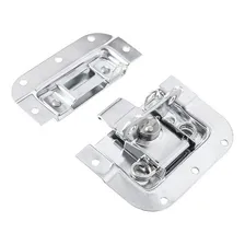 Fecho Borboleta Médio Para Case Com Porta Cadeado Cromado Foto mini 3