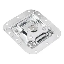 Fecho Borboleta Médio Para Case Com Porta Cadeado Cromado Foto mini 2