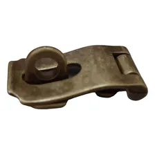 Fecho Cadeado Curvado Para Caixa Artesanato Cor Ouro Velho Foto mini 3
