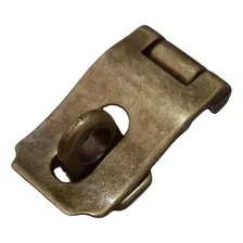 Fecho Cadeado Curvado Para Caixa Artesanato Cor Ouro Velho Foto mini 1