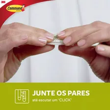 Fecho Contato Adesivo Removível Pendurar Fixar Quadros 3m Command Até 1kg 3 Pares Foto mini  2