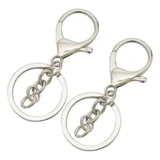 Fecho Mosquetão Lagosta Com Argola Italiana Chaveiro 20 Pçs Foto mini 2